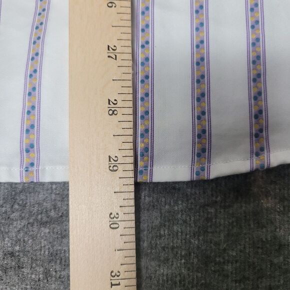 Robert Graham Colorful Men's Dress Shirt Size M Cotton & Silk Long Sleeve - Picture 11 of 11